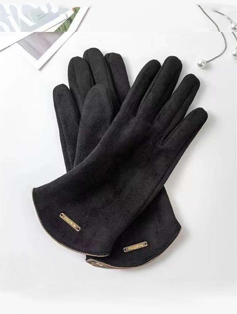 Black Fashion Touch Screen Gloves - Lemon And Lavender Toronto