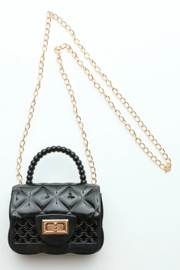 Black jelly crossbody purse sale
