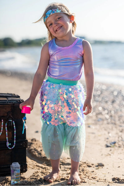 Bling Bling Mermaid Skirt & Hairclip Set - Lemon And Lavender Toronto