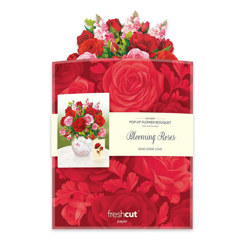 Blooming Roses Pop - up Greeting Card - Lemon And Lavender Toronto