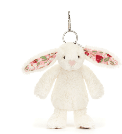 Blossom Cream Bunny 'Berry' Bag Charm - Lemon And Lavender Toronto