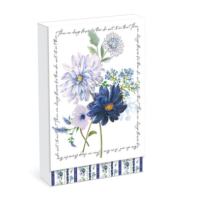 Blue Dahlia Pouch Note Cards - Lemon And Lavender Toronto