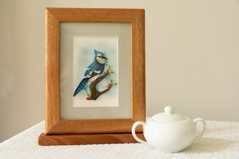 Blue Jay - Quilling Card - Lemon And Lavender Toronto