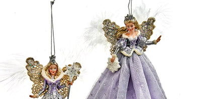 Blue, Silver and Lavender Snow Queen Ornaments, 2 Assorted - Lemon And Lavender Toronto