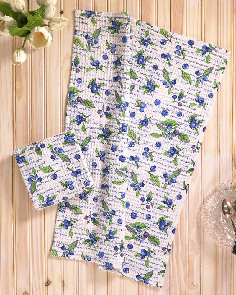 Blueberry Tea Towel- April Cornell - Sold Individually - Lemon And Lavender Toronto