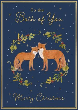 Both Of You Foxes Christmas Card - Lemon And Lavender Toronto