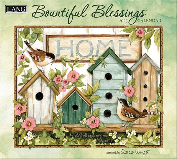 Bountiful Blessings Wall Calendar 2025 - Lemon And Lavender Toronto