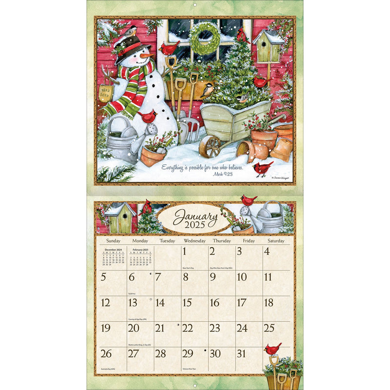 Bountiful Blessings Wall Calendar 2025 - Lemon And Lavender Toronto