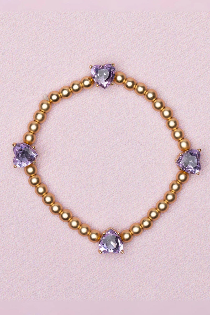 Boutique Chic Amethyst Love Bracelet - Lemon And Lavender Toronto