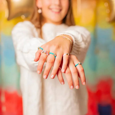 Boutique Chic Crystal Cool Rings - Lemon And Lavender Toronto