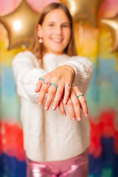 Boutique Chic Crystal Cool Rings - Lemon And Lavender Toronto