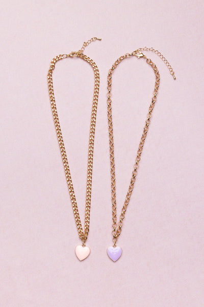 Boutique Chunky Chain Heart Necklace - Each Sold Separately - Lemon And Lavender Toronto