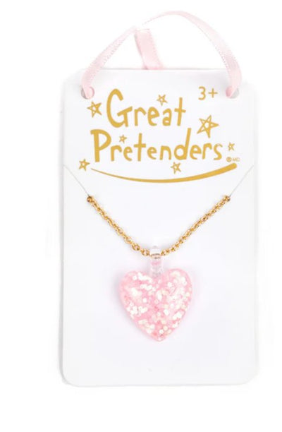 Boutique Glitter Heart Necklaces - Lemon And Lavender Toronto