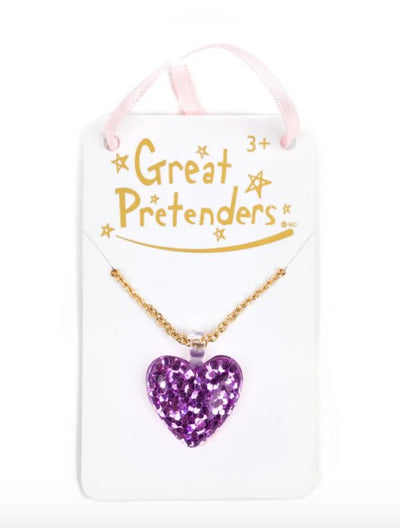 Boutique Glitter Heart Necklaces - Lemon And Lavender Toronto