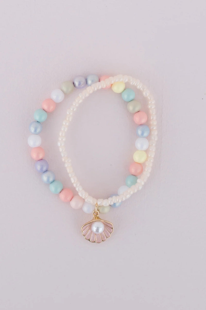 Boutique Pastel Shell Bracelet - Lemon And Lavender Toronto