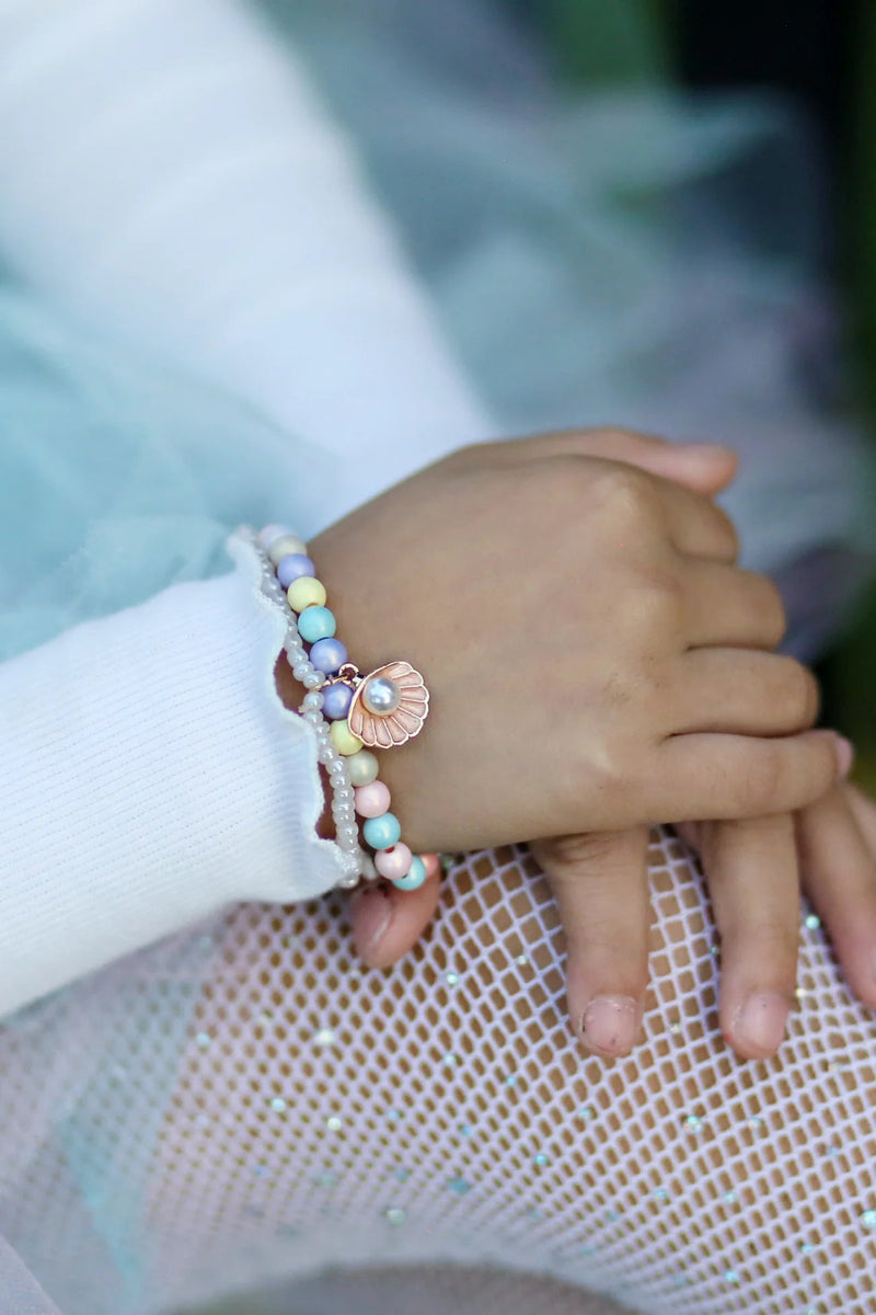 Boutique Pastel Shell Bracelet - Lemon And Lavender Toronto