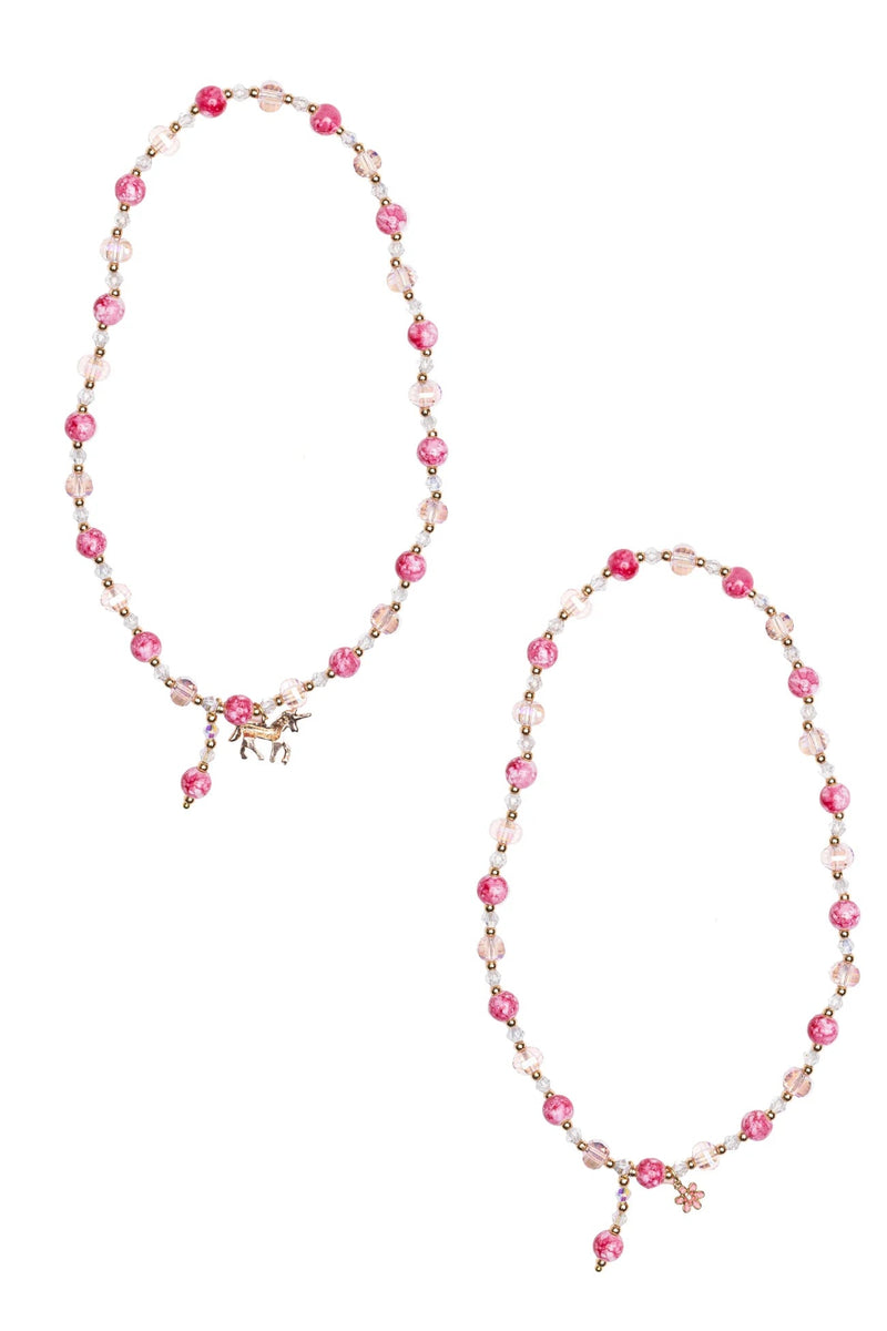 Boutique Pink Crystal Necklace - Each Sold Seperately - Lemon And Lavender Toronto