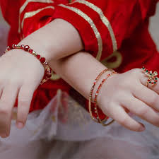 Boutique Ruby Red Bracelet Set, 3pcs - Lemon And Lavender Toronto