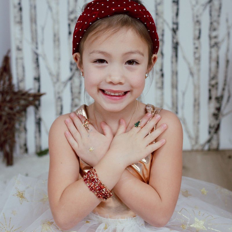 Boutique Ruby Red Bracelet Set, 3pcs - Lemon And Lavender Toronto