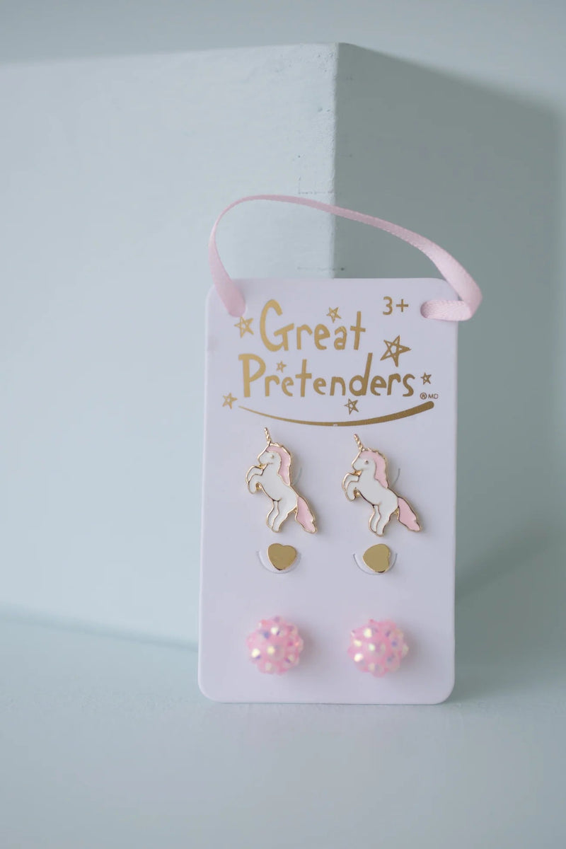 Boutique Unicorn Studded Earrings - Lemon And Lavender Toronto