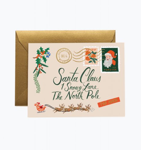 Box Set Santa Letter Christmas Cards - Lemon And Lavender Toronto