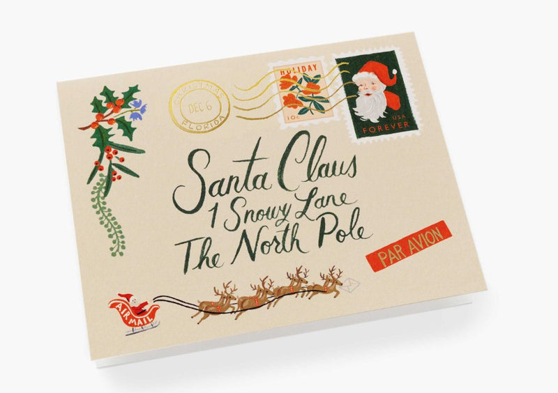 Box Set Santa Letter Christmas Cards - Lemon And Lavender Toronto