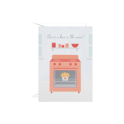 Bun in the Oven Greeting Card - Lemon And Lavender Toronto