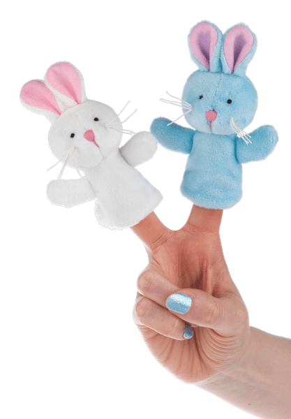 Bunny Finger Puppet - Lemon And Lavender Toronto