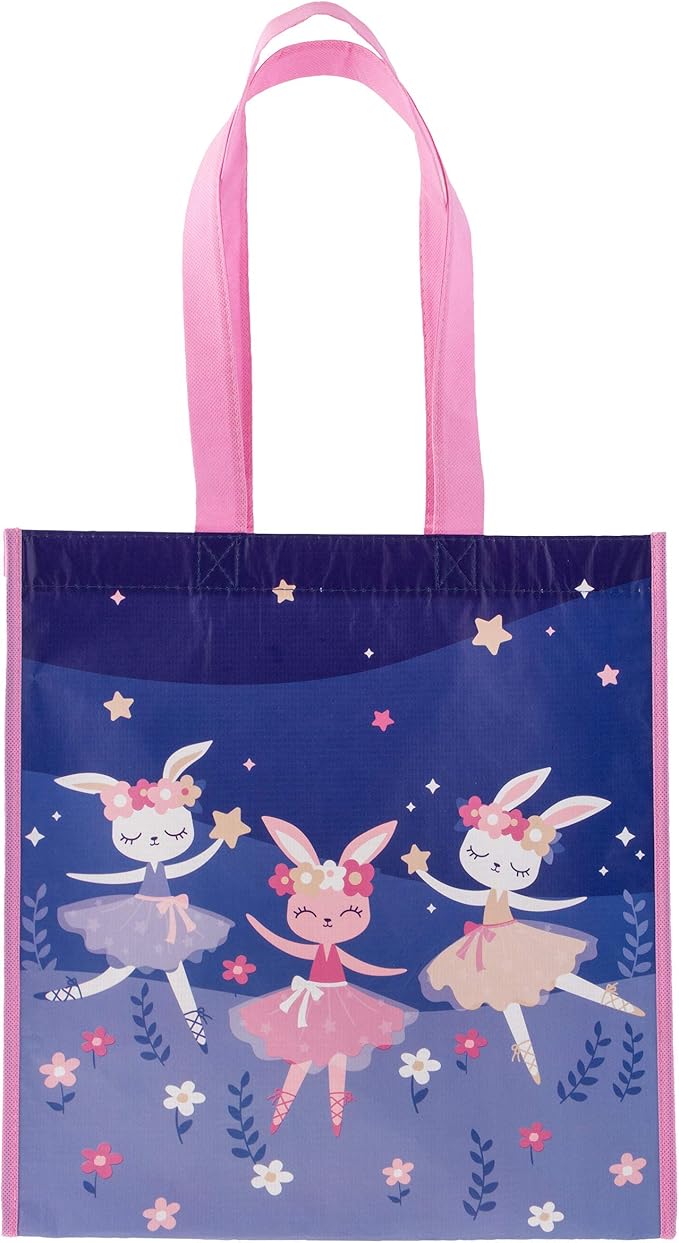 Bunny - Large Recycled Gift Tote Bag - Lemon And Lavender Toronto