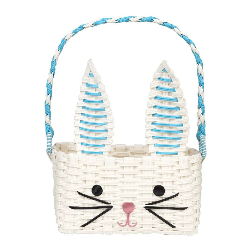 Bunny Shaped Blue & White Easter Basket - Lemon And Lavender Toronto