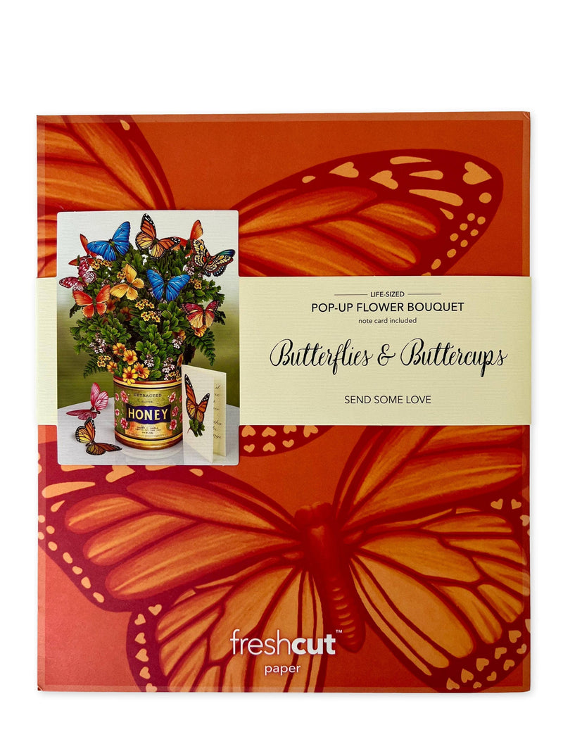 Butterflies & Buttercups Pop - up Greeting Card - Lemon And Lavender Toronto