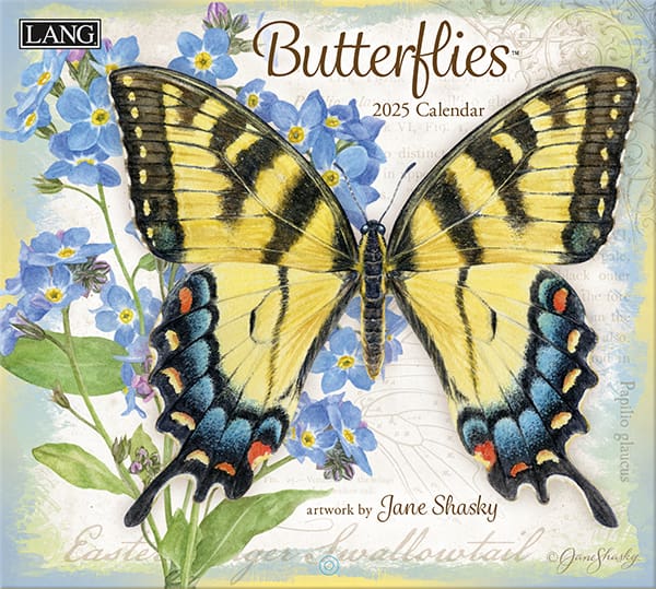 Butterflies Wall Calendar 2025 - Lemon And Lavender Toronto