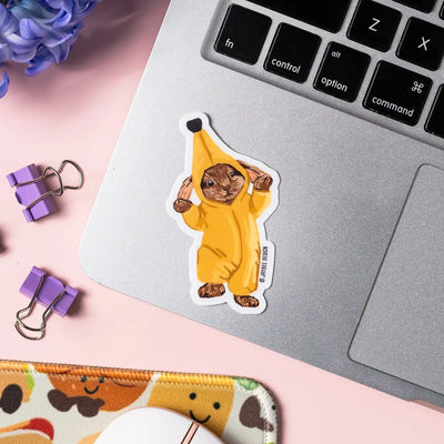 Banana Bunny Vinyl Sticker