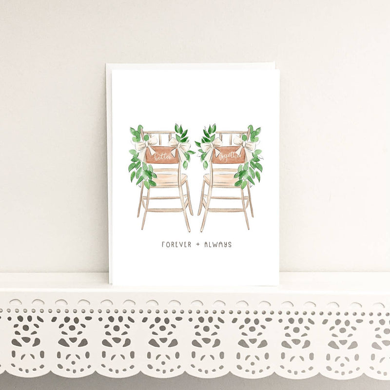 Better Together - Newly Wed Wedding Greeting Card
