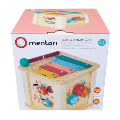 Wooden Toddler Activity Cube - Montessori