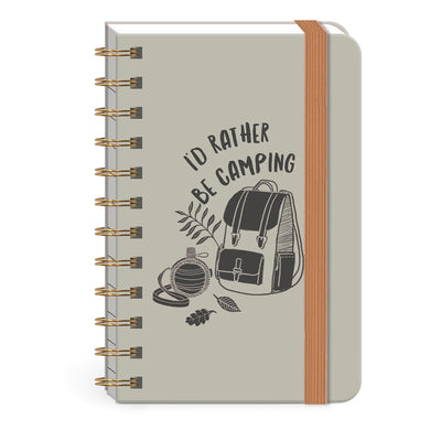 Camping Themed Spiral Pocket Notebook - Lemon And Lavender Toronto