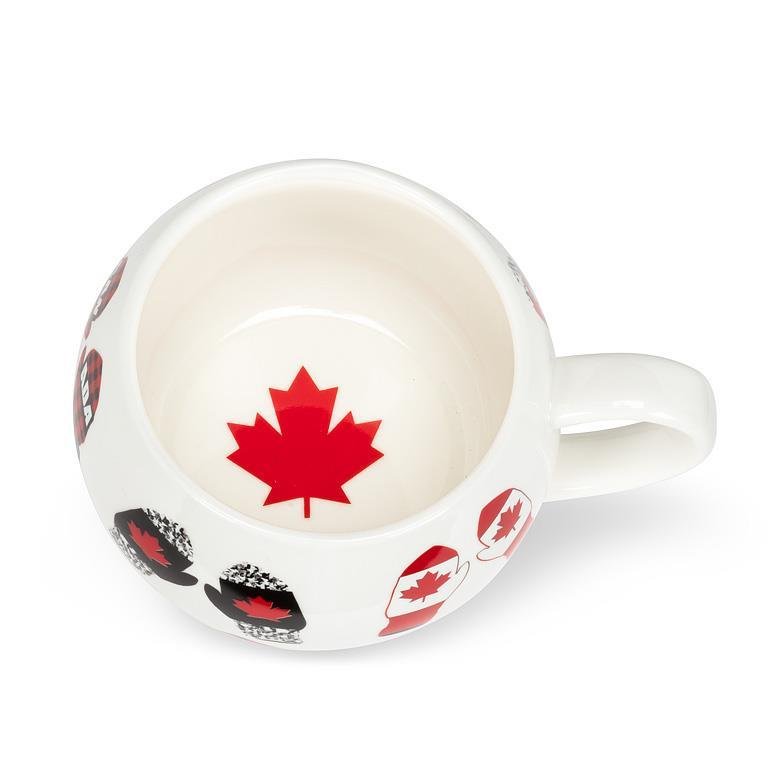 Canada Mittens Ball Mug - Lemon And Lavender Toronto