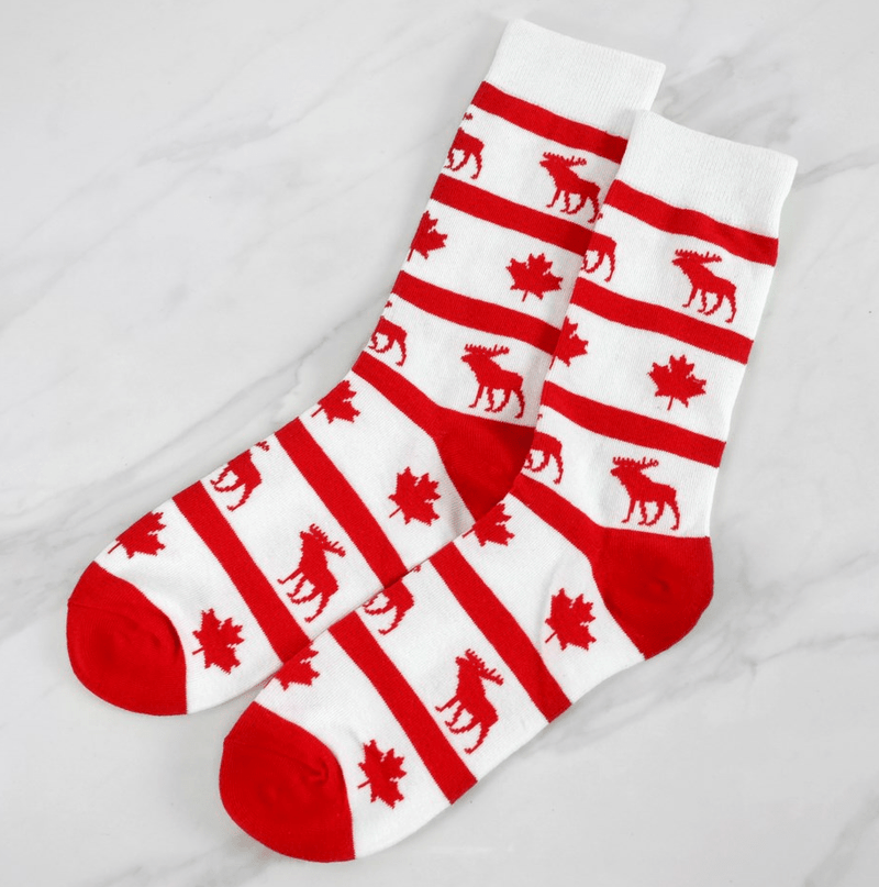 Canda Moose Socks - Lemon And Lavender Toronto