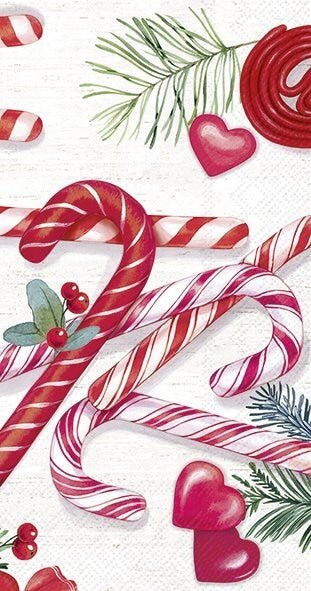 Candy Cane Buffet Napkins - Lemon And Lavender Toronto