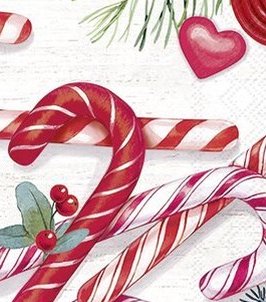 Candy Cane Buffet Napkins - Lemon And Lavender Toronto