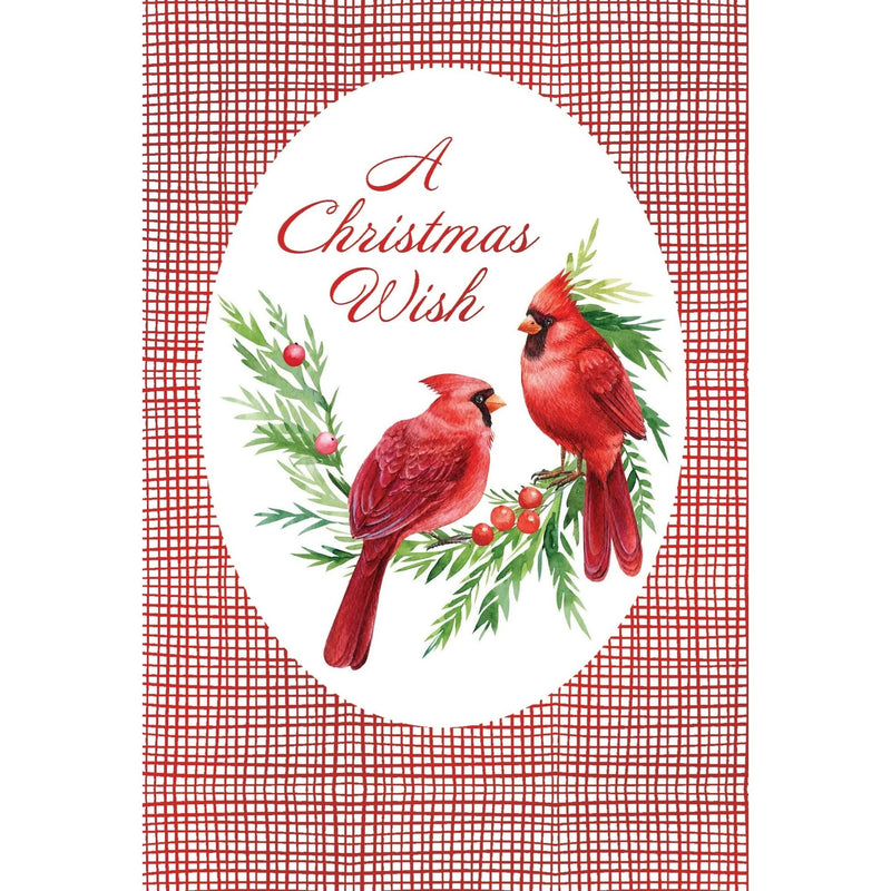 Cardinal Wreath Christmas Card - Lemon And Lavender Toronto