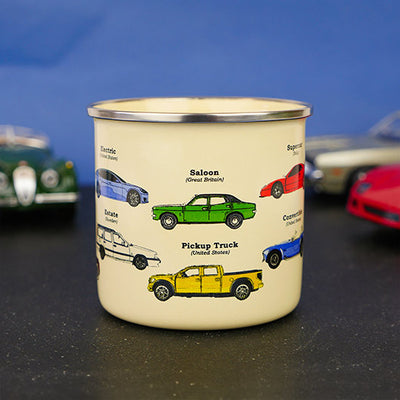 Car Enamel Mug