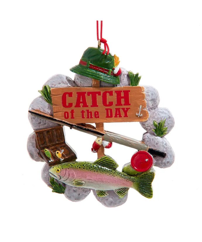 "Catch Of The Day" Fishing Ornament - Lemon And Lavender Toronto