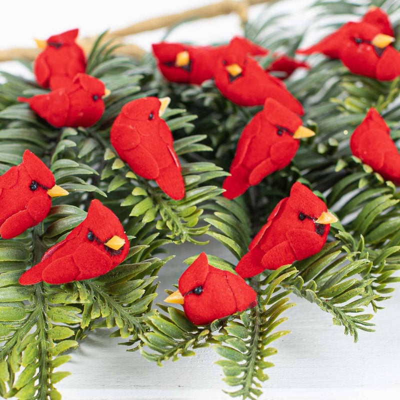 Miniature Red Cardinal Bird - Sold Individually