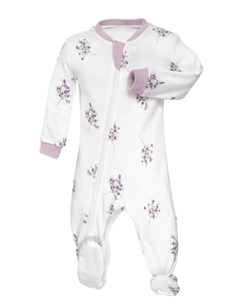 Spring Blossom - Babysuit - Footed-  Zippy Jamz