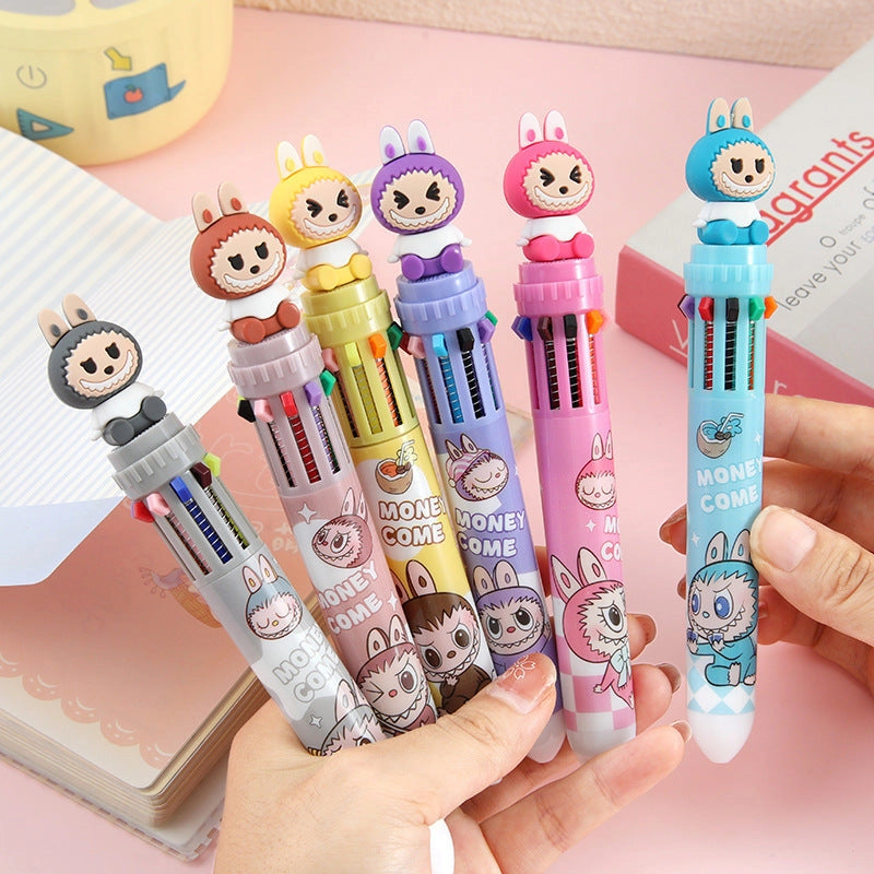 10 Multi-Colour Labubu Ballpoint Pen