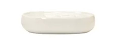 Ceramic Soap Dish White - Lemon And Lavender Toronto