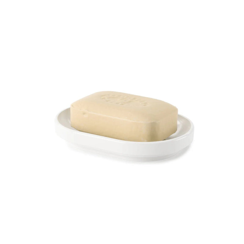 Ceramic Soap Dish White - Lemon And Lavender Toronto