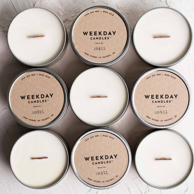 Chalet Cabin Candle Tin - Weekday Candles - Made in Canada - Lemon And Lavender Toronto