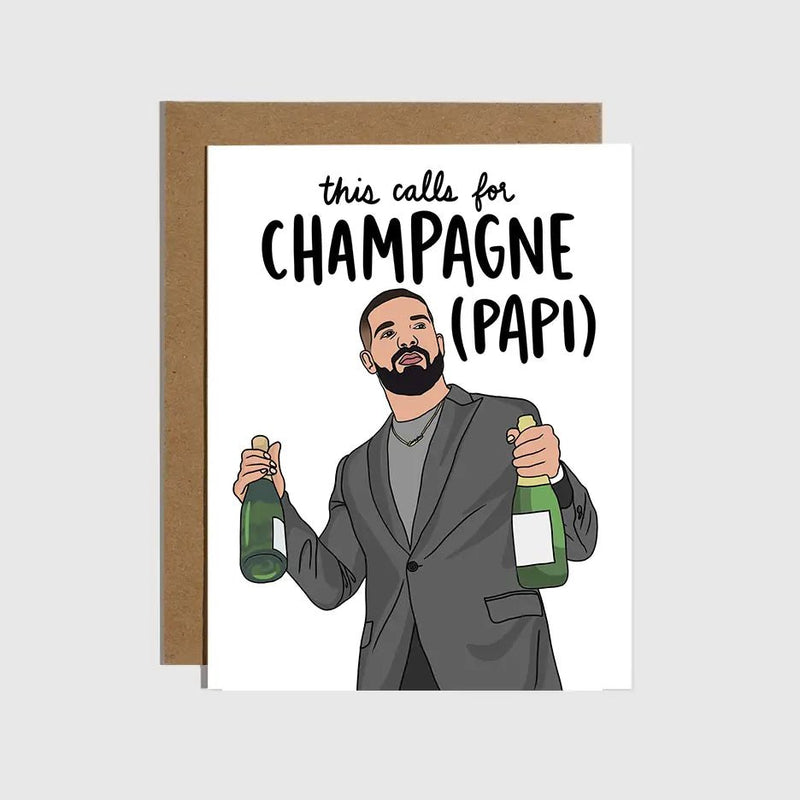 Champagne Papi Congrats Card - Lemon And Lavender Toronto